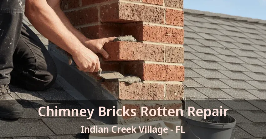 Chimney Bricks Rotten Repair Indian Creek Village - FL