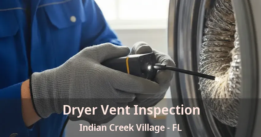 Dryer Vent Inspection Indian Creek Village - FL
