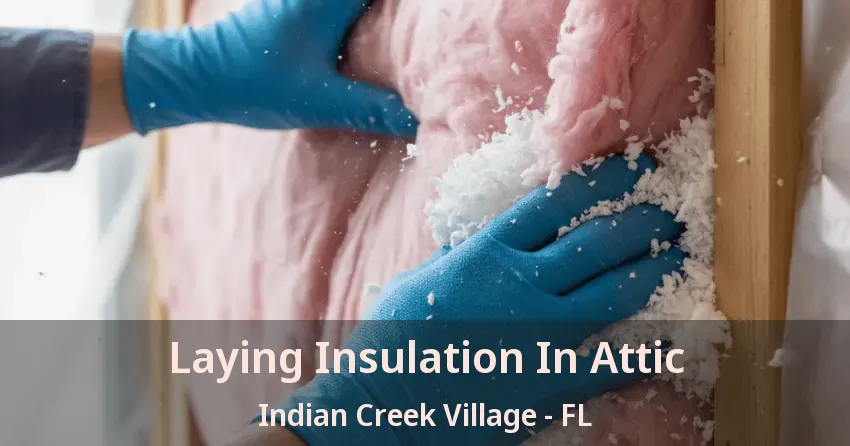 Laying Insulation In Attic Indian Creek Village - FL