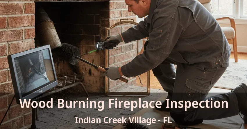 Wood Burning Fireplace Inspection Indian Creek Village - FL